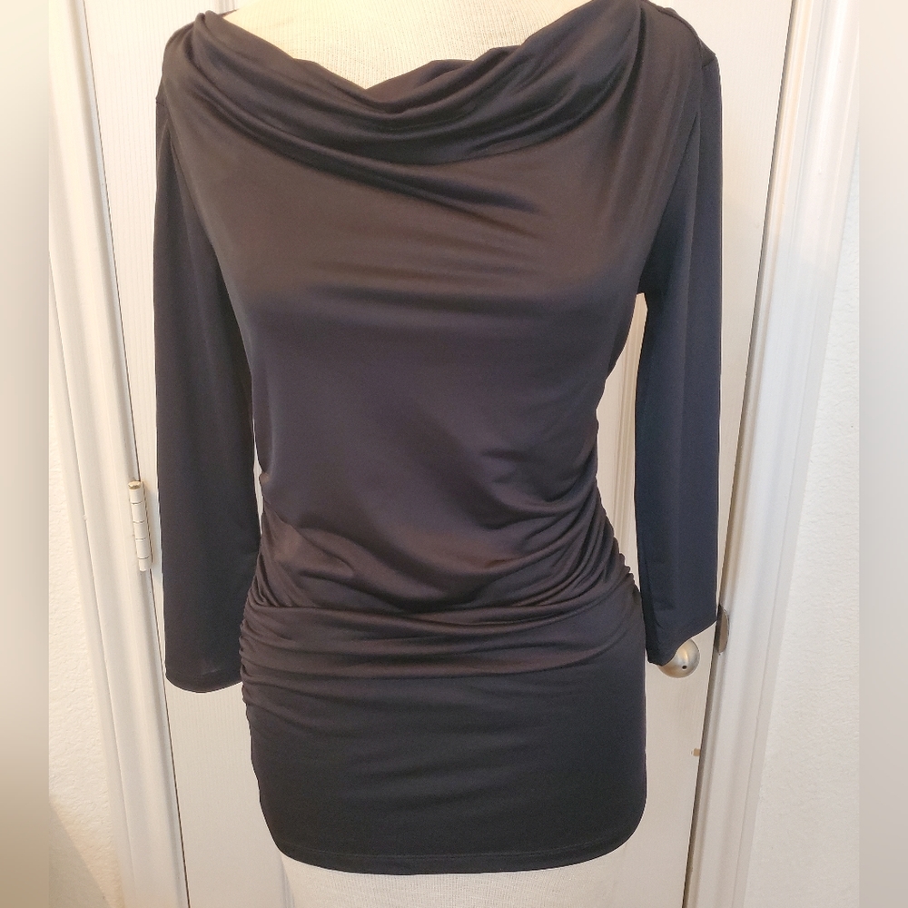 New York & Co Ruched Shirt - xs